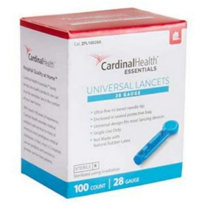 Cardinal Health. Caja de 100 lancetas calibre 30